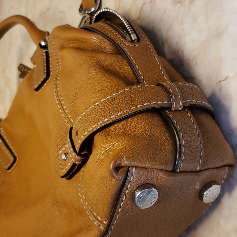 Michael Kors Camel Brown Leather Satchel - Picture 10 of 10